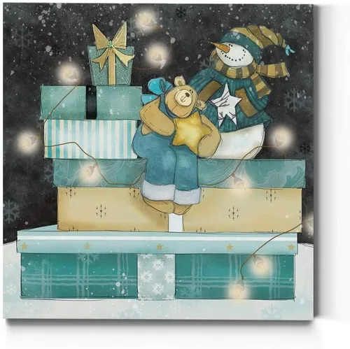 Miniatura 23 de Renditions Gallery Arte de pared de Doce días de Navidad, cuatro pájaros cantores, bonita obra de arte de invierno, decoración de canción navideña
