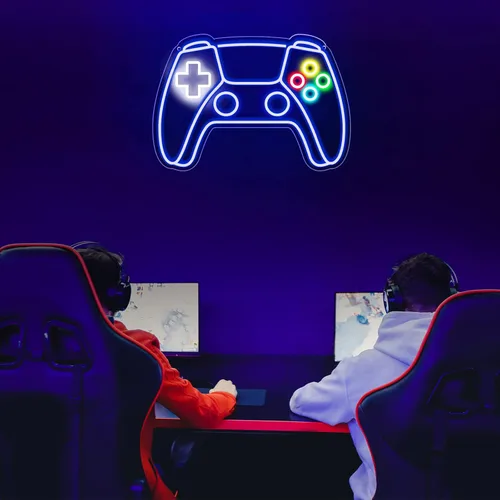 Miniatura 3 de Letrero de Neón para Gamers, Letrero de Neón LED con Forma de Gamepad para Decoración de Cuarto de Gamer, Letrero de Neón Gaming para Decoración