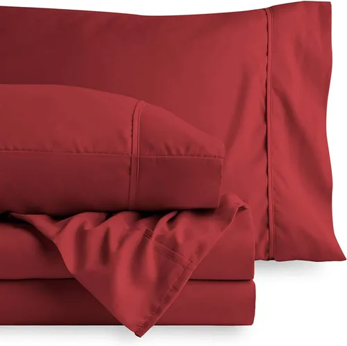 Miniatura 14 de Sábanas de algodón de parcal de 600 hilos para cama de tamaño doble, sábanas de algodón de percal, tamaño doble, doble bolsillo, sábanas de algodón
