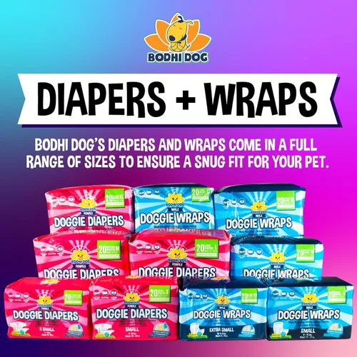Miniatura 6 de Bodhi Dog Pañales desechables para perros machos - Superabsorbentes, impermeables, ajustables, diseño cómodo, control avanzado de la humedad e
