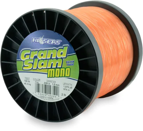 Miniatura 32 de HI-SEAS Grand Slam - Sedal de pesca de monofilamento, fuerte y resistente a la abrasión, en agua dulce y salada transparente, rosa, verde, azul Azul