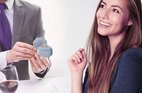 Miniatura 5 de MYEBIUAI Caja para anillos de boda, 3 ranuras de alta calidad, caja de regalo de almacenamiento de anillo de terciopelo, caja de regalo para anillo