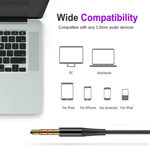 Miniatura 4 de Auriculares con cable con micrófono, paquete de 6 unidades, auriculares intrauditivos, aislamiento de ruido, graves potentes, auriculares