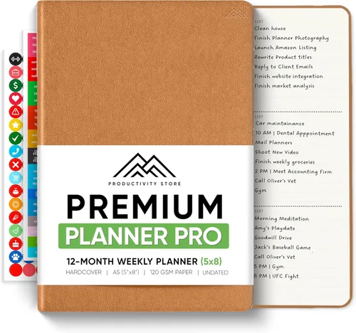 Miniatura 12 de Sin fecha, Agenda 2026, 8.5" x 11" - La Agenda de Productividad #1 para Lograr Tus Objetivos 2026 - Agenda 2026-2027 por PRODUCTIVITY STORE
