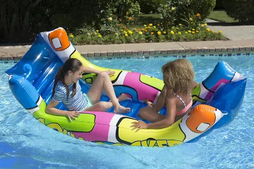 Miniatura 5 de Poolmaster Flotador de piscina, Aqua Rider 88 de largo x 52 de ancho, desinflado