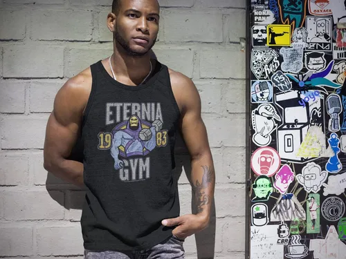 Miniatura 4 de Masters of The Universe He-Man Skeletor Eternia Gym 1983 Image - Camiseta de manga corta para adultos, Negro