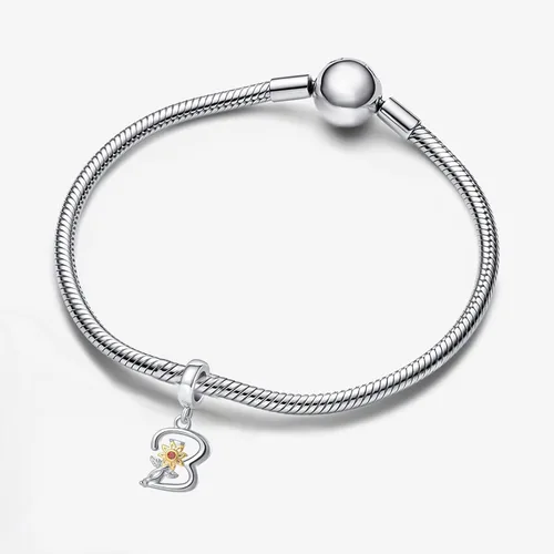 Miniatura 4 de Abalorios con inicial de letra A-Z, girasol, cumpleaños, alfabeto, abalorios, para pulseras, collares