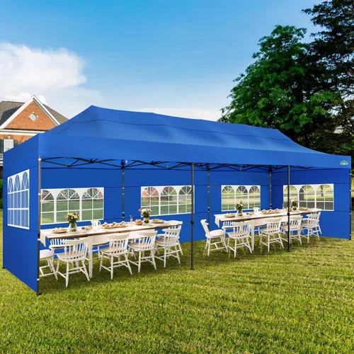 Miniatura 114 de COBIZI Tienda de campaña desplegable de 6.6 x 6.6 pies, toldo resistente, fácil de instalar, impermeable, para exteriores, fiestas, playa, jardín