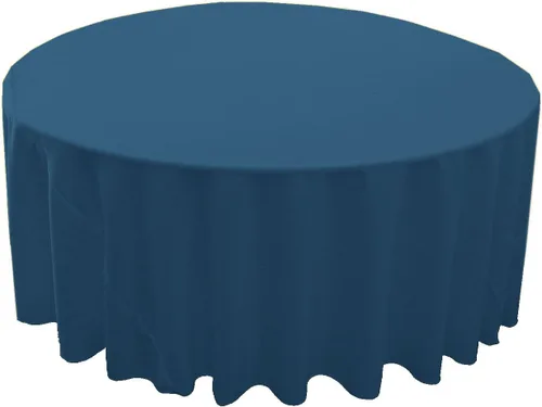 Miniatura 173 de LA Linen - Mantel redondo lavable de popelina de poliéster, resistente a manchas y arrugas, 51", mantel de tela para comedor, cocina, fiesta, Negro