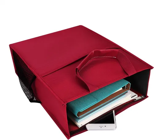 Miniatura 4 de ITODA Carpeta de archivos Maletín con asa Portátil Cremallera Multifuncional Organizador de Documentos de Negocios Bolsa Bolsa de Mensajero de Viaje