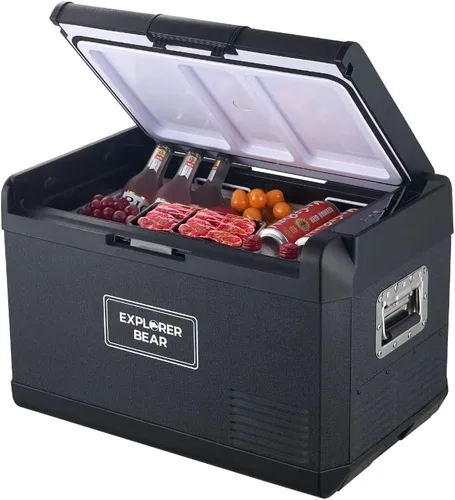 Miniatura 12 de Explorer Bear Refrigerador de 12 voltios 12 V refrigerador de coche 12/24 V CC 110-240 V CA congelador portátil compresor enfriador 0℉-50℉ 3 años