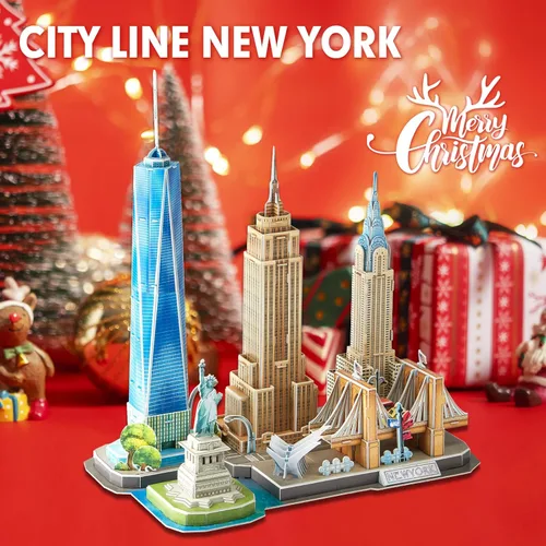 Miniatura 2 de Rompecabezas 3D para niños de 8 a 10 años, manualidades para niños de 8 a 12 años, horizonte de la ciudad de Nueva York, manualidades