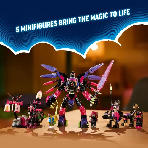 Miniatura 5 de LEGO DREAMZzz Las criaturas del malvado sueño de la bruja, juguete de fantasía para niños, construye un mech, figura de lobo o cuervo, juguete