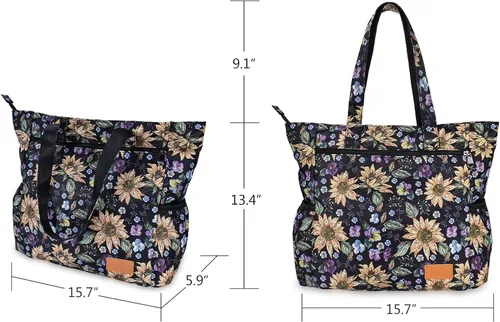 Miniatura 76 de CLOUDMUSIC Bolsa de hombro para enfermeras, profesores, trabajo, gimnasio, viajes, playa, mujeres, con gran capacidad, impermeable