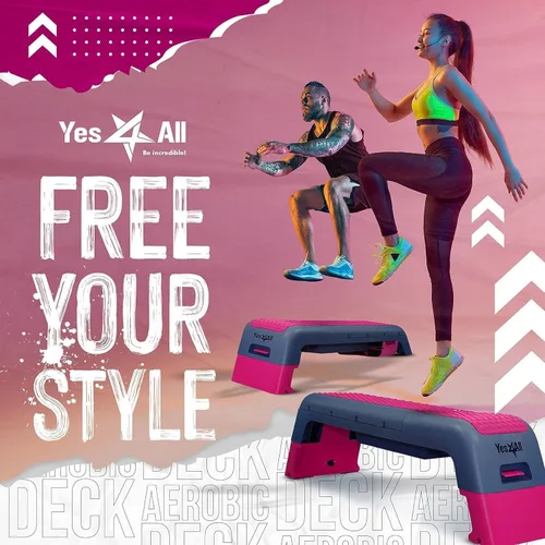 Miniatura 5 de Yes4All - Banca multifuncional para aeróbicos - Estación de fitness versátil, banco de pesas, step aeróbico, caja de pliometría para entrenamientos