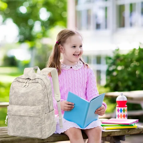 Miniatura 45 de LOIDOU Mochila para adolescentes y niñas, mochila escolar con lonchera y estuche para lápices, juego de bolsas escolares 3 en 1