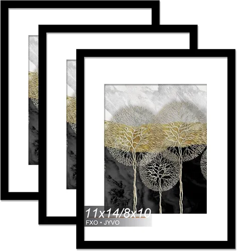 Miniatura 87 de Fxojyvo Marco de Fotos de 4x6, Muestra Foto de 3.5x5 con Paspartú o 4 x 6 Sin Paspartú, Liviano y de Alta Transparencia Marco de 4 por 6 para Pared