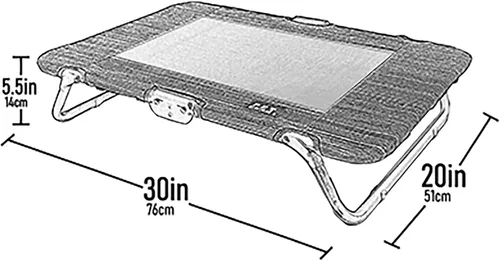 Miniatura 6 de Pet Gear Lifestyle - Cama elevada para mascotas, no requiere montaje, malla de refrigeración resistente a desgarros, interior y exterior, ligera