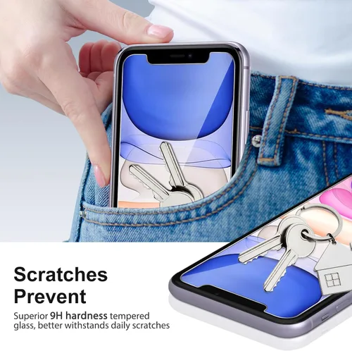 Miniatura 6 de Protector de pantalla para iPhone XC, cristal templado resistente a los arañazos, 4