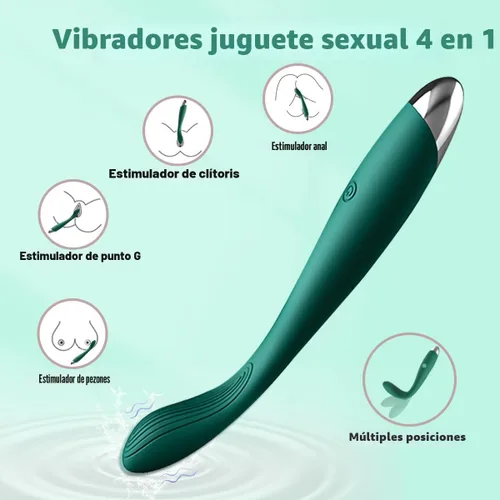 Miniatura 3 de Juguetes sexuales para adultos para mujeres, vibrador de punto G del clítoris con 10 potentes modos de vibración, estimulador del pezón del Verde