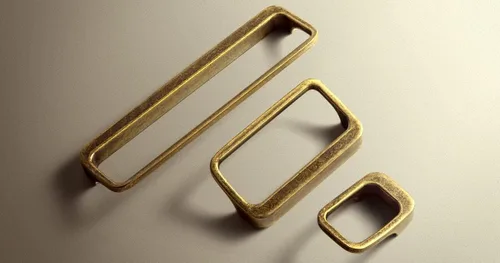 Miniatura 6 de Goo-Ki - Tiradores para armario de latón antiguo con centros de agujero de 0.6" (16MM), tiradores retro de aleación de zinc para cajones, armarios