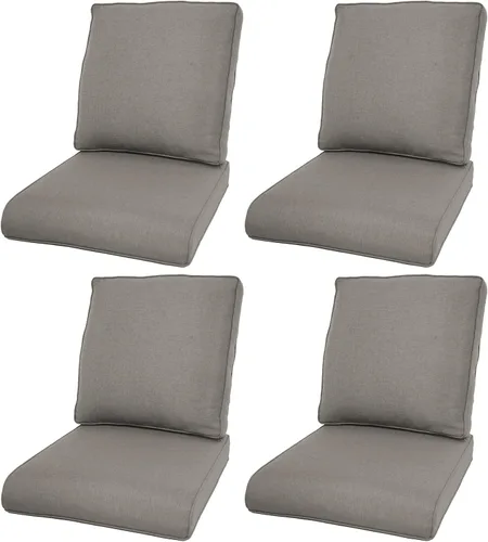 Miniatura 141 de Rilyson Cojines de patio para muebles de exterior, 22 x 24 pulgadas, respaldo alto y asiento profundo, cojín de exterior para sillas de patio, sofá