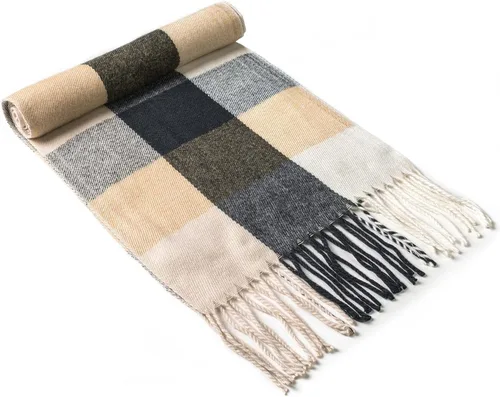 Miniatura 105 de Alpine Swiss Bufanda a cuadros para hombre, ultra suave, chal de invierno, cálido, ligero, para clima frío