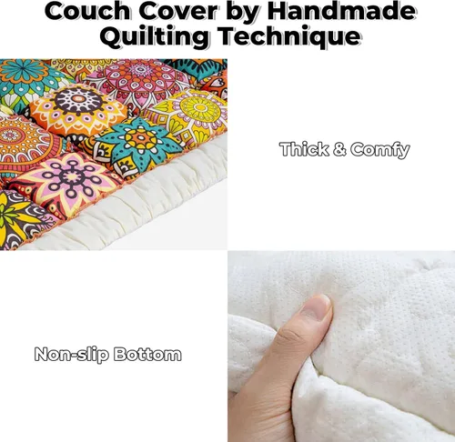 Miniatura 3 de FUNNY FUZZY Fundas de sofá para mascotas, fundas de sofá para perros, fundas de sofá lavables para perros, fundas protectoras de muebles