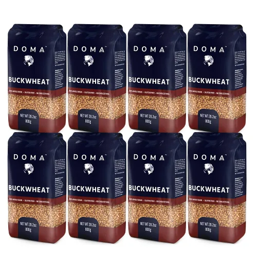 Miniatura 11 de DOMA Granos de trigo sarraceno tostados con cáscara (Kasha), sin OMG, sin gluten, 3.5 libras (2 x 1.76 libras, aproximadamente 36 porciones), grano