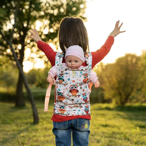 Miniatura 9 de HappyVk - Bolsa de pañales para muñecas y portabebés para niños.
