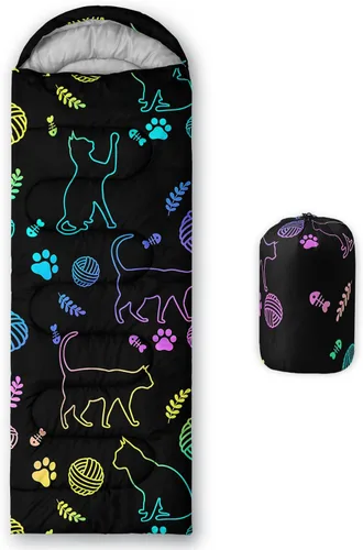 Miniatura 39 de Axolotl Saco de Dormir de Unicornio para Niños y Niñas – Sacos de Dormir Ligeros Cálidos para Clima Frío, Saco de Dormir Portátil Impermeable