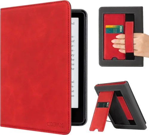 Miniatura 23 de CoBak Case with Stand for Kindle Paperwhite -with Auto Sleep Wake, Card Slot, Hand Strap Feature - Fits Kindle Paperwhite 11th Generation 6.8