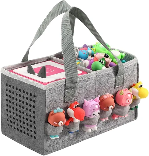 Miniatura 9 de Estuche de transporte para Toniebox Starter Set y figuras Tonies, bolsa plegable de tela de fieltro para viajes y juguete musical para Toniebox 2