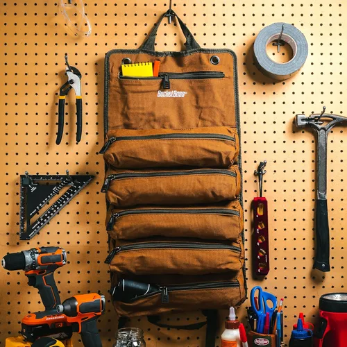 Miniatura 11 de Bucket Boss - Super Roll, bolsas de herramientas - Serie original (74004), marrón