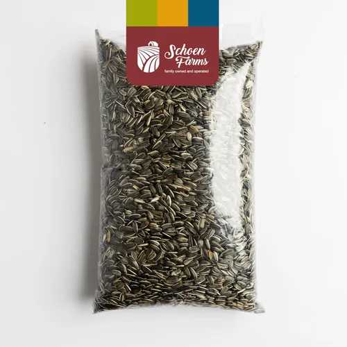 Miniatura 2 de Schoen Farms Semillas de girasol a rayas – Alimento para aves – Bolsa de 10 libras – Semilla de ave silvestre premium para cardenales, arrendajos