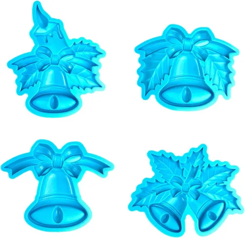 Miniatura 5 de Molde de resina epoxi reutilizable para decoración de interiores y exteriores, campana de Navidad, molde de silicona para decoración del hogar