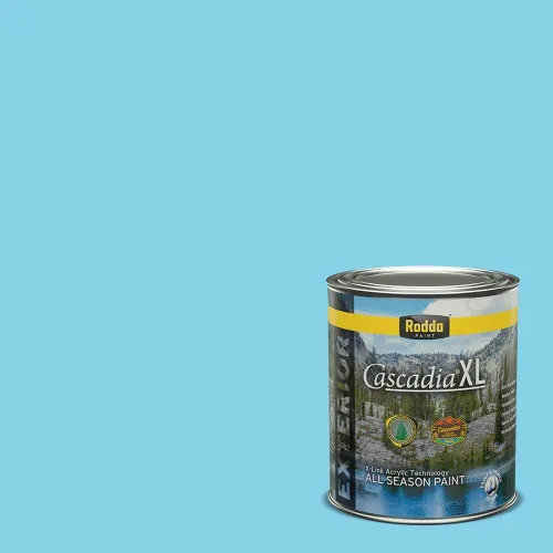 Miniatura 24 de Rodda Paint CASCADIA XL - Pintura satinada e imprimación para exteriores en uno, cuarto de galón, idea abstracta