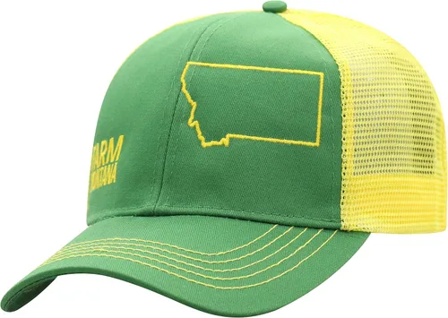 Miniatura 36 de John Deere Gorra de béisbol con logotipo y malla trasera con contraste, para hombre