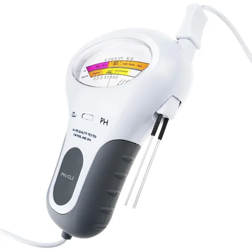 Miniatura 8 de Medidor de cloro y pH 2 en 1 para piscina, medidor de nivel CL2 de mano Prueba de análisis de calidad de agua de spa Analizador de monitor