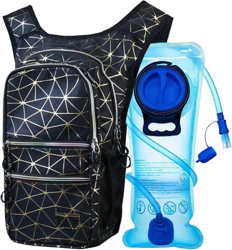 Miniatura 14 de Mothybot Paquete de mochila de hidratación, mochila de agua de 20 litros incluida, bolsa de hidratación de 2 litros, esencial para festivales