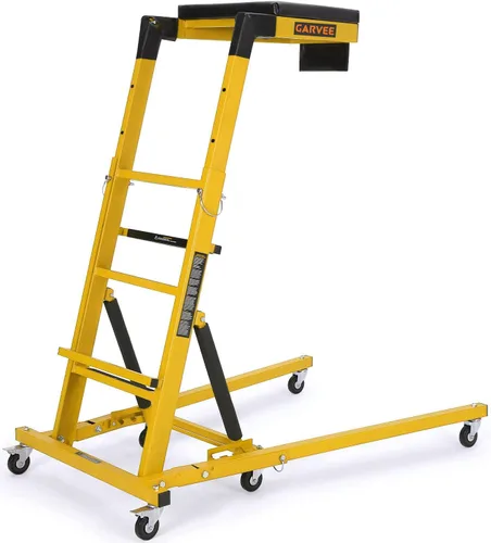 Miniatura 8 de Garvee Enredadera lateral superior, altura ajustable de 48 a 68 pulgadas, capacidad de 400 libras, enredadera automotriz superior alta con 6 ruedas