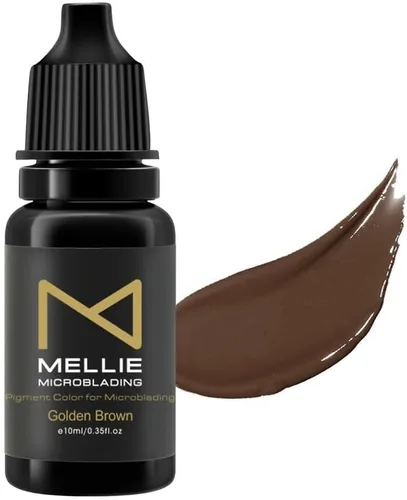 Miniatura 12 de M Ellie Microblading Pigmento – Marrón medio 0.3 fl oz/0.35 fl oz Grado médico Sin mezcla Larga duración para profesionales suministros