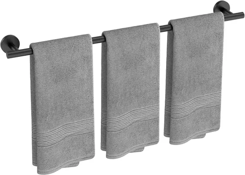 Miniatura 20 de USHOWER Barra de toalla cromada pulida, toallero de 18 pulgadas para montaje en pared de baño, varilla de toalla de acero inoxidable SUS304 Cromo