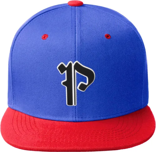 Miniatura 486 de Daxton Gorra clásica con visera de billete plano con letras del alfabeto inglés antiguo de la A a la Z