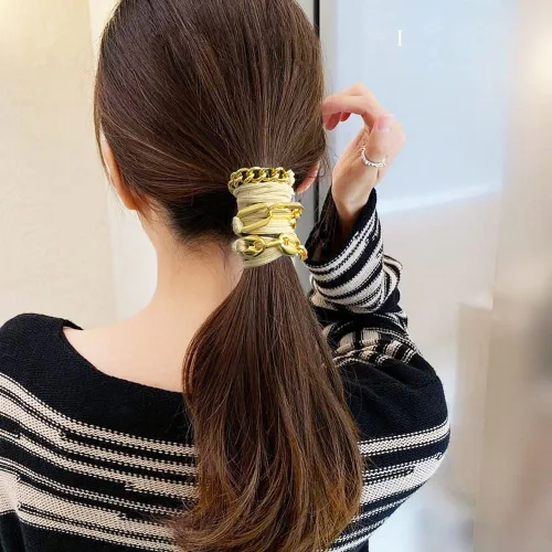 Miniatura 4 de Bandas elásticas para el cabello para mujer, ligas elásticas para el cabello grueso y fino, bandas para el cabello para coleta, accesorios