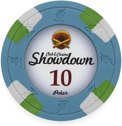 Miniatura 8 de Claysmith Gaming Paquete de 50 fichas de póquer Showdown, compuesto de arcilla pesada de 0.48 oz