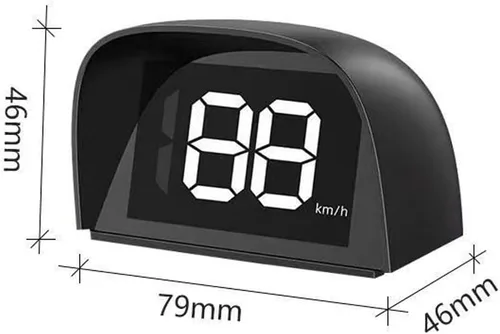 Miniatura 9 de Shkalacar Velocímetro GPS digital para coche, HUD, pantalla con velocidad, mph/kmh, USB Plug and Play para todos los coches Blanco
