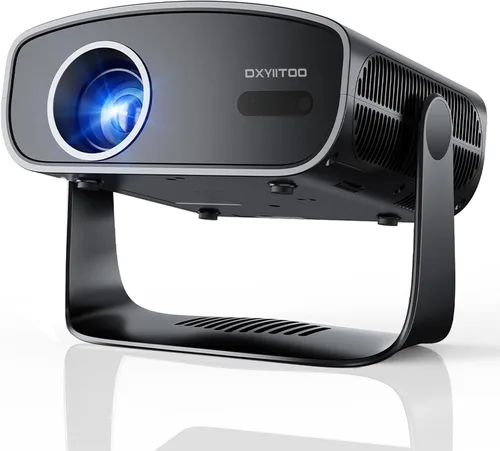 Compatible con Netflix y Native 1080P: proyector inteligente con WiFi y Bluetooth, proyector de cine en casa compatible con 4K, enfoque automático y