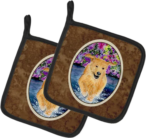 Miniatura 190 de Caroline's Treasures SS8617PTHD - Juego de soportes para ollas de cocina resistentes al calor, almohadillas calientes para horno para cocinar, Husky