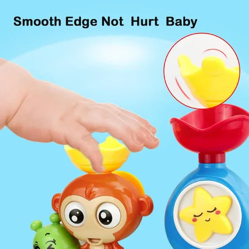 Miniatura 17 de G-WACK Juguetes de baño para niños pequeños de 1, 2 y 3 años, juguetes de agua para tina de bebé recién nacido, juguetes de agua interactivos
